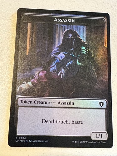 Mtg foil token - assassin, //