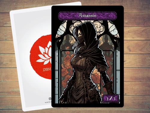 Gettone assassin mtg arte - assassin,
